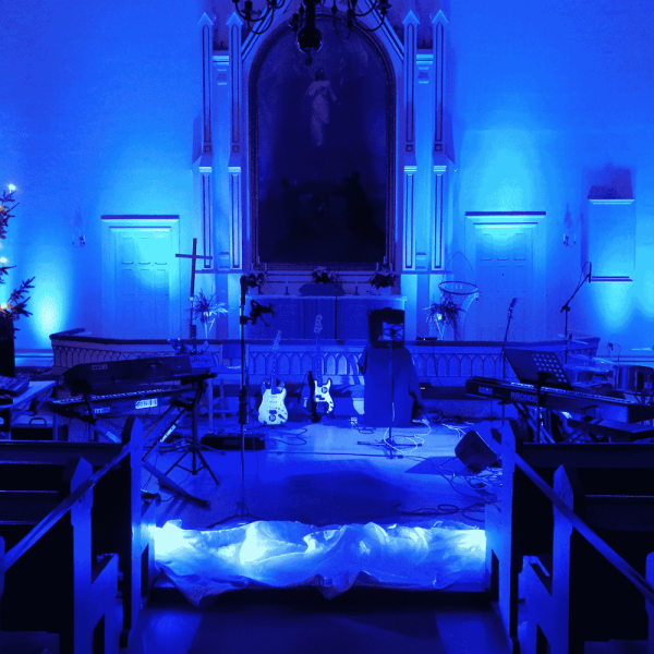 Valotekniikkaa kirkossa